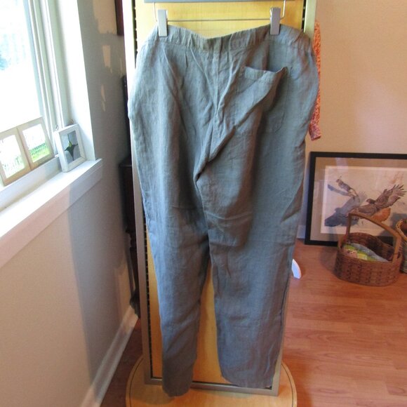 NEW Velvet by Graham & Spencer Linen Wide Leg Pants XL - Picture 4 of 6